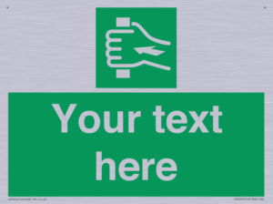 Custom Push Bar Sign